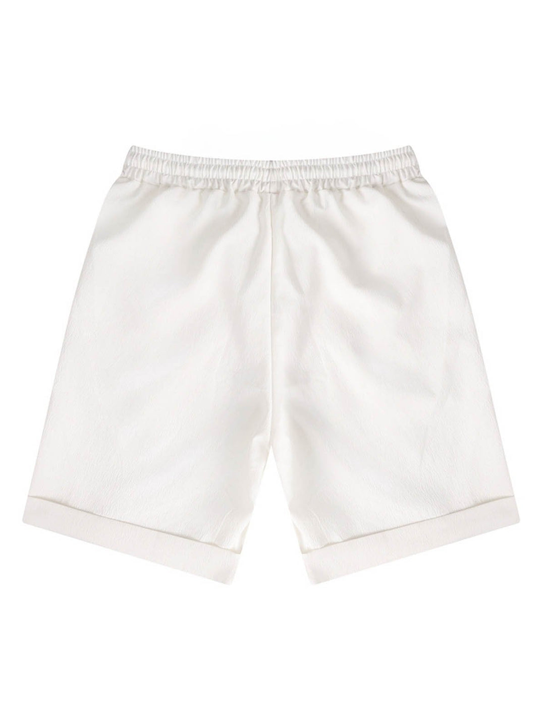 Alohadaddy® Shorts High Street Pleated Lounge Pants Straight Leg Plain Comfort Breathable Shorts