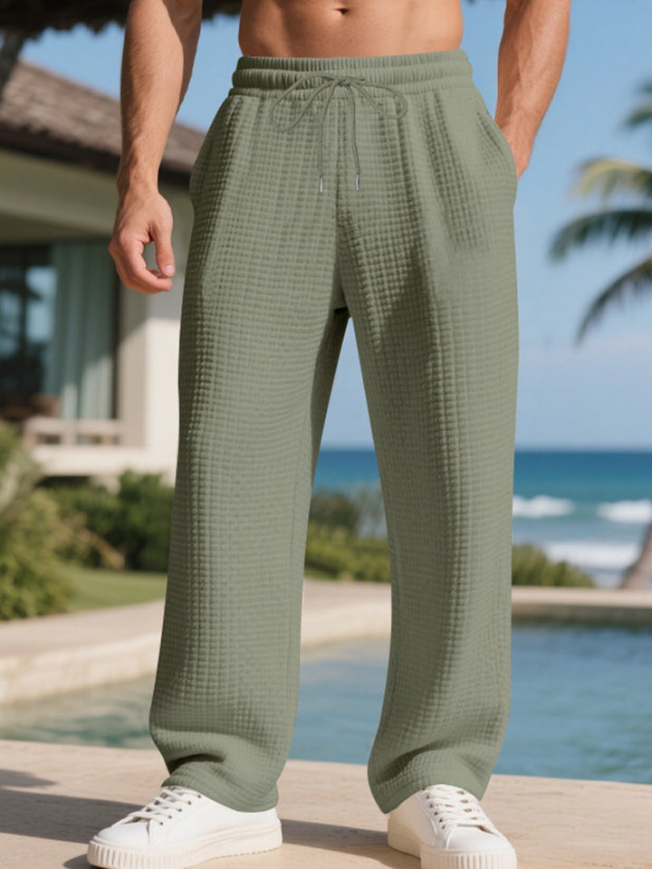 Alohadaddy® American Heavy Jacquard Small Check Loose Simple Commuter Men&