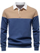 Alohadaddy® Business Long Sleeve Polo Collar Sweatshirt Men's European Size High Quality Casual Men's Sweatshirt Polo