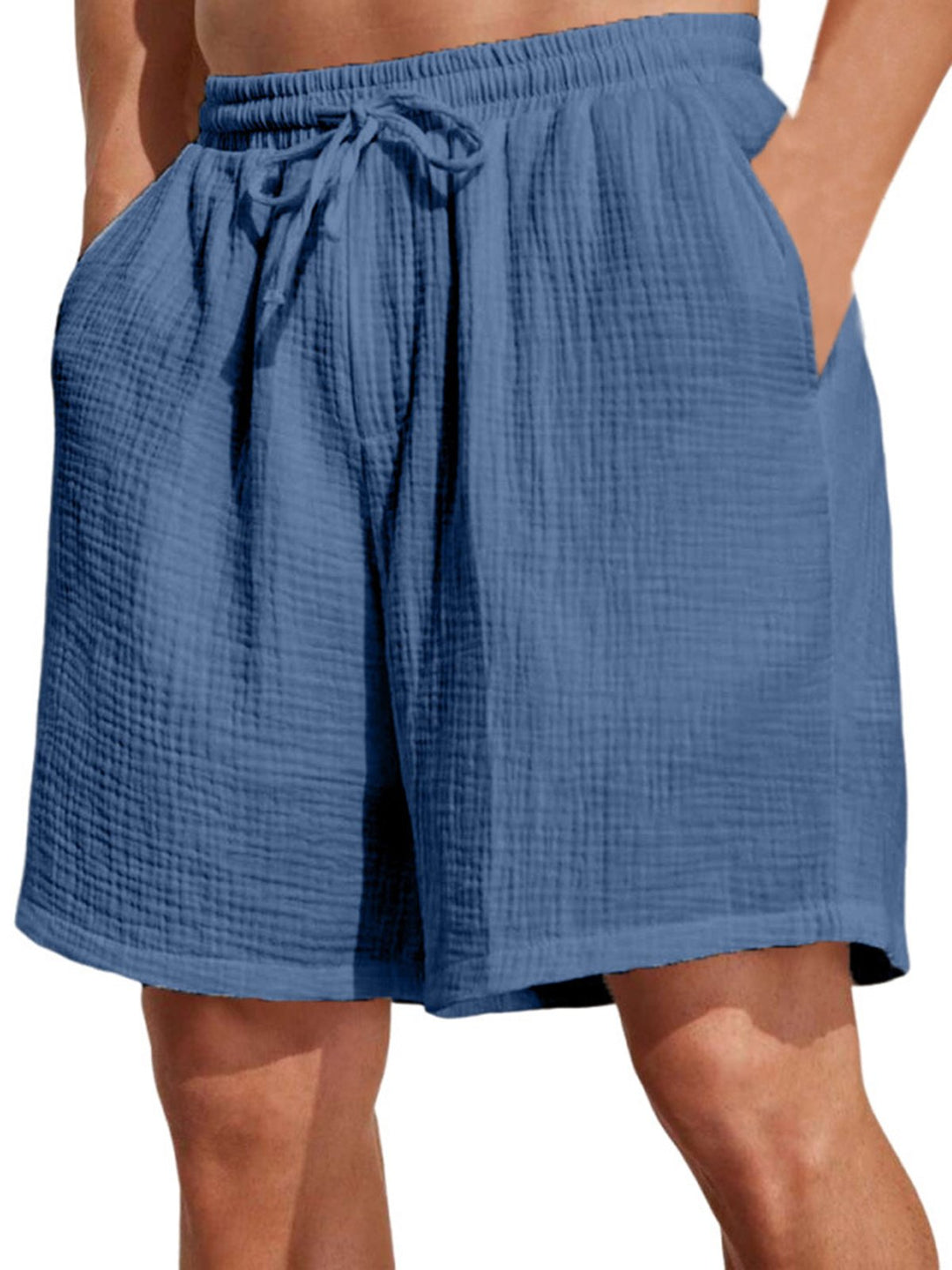 Alohadaddy® Casual Basics Drawstring Versatile Moisture Wicking Textured Fabric Men&