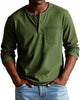 Alohadaddy® Men's Autumn and Winter Round Neck Long Sleeve Shirt Breathable Pullover Casual Long Sleeve Polo