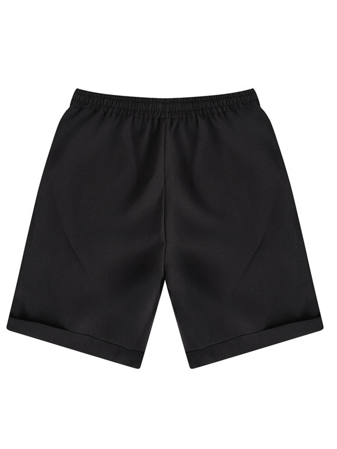 Alohadaddy® Shorts High Street Pleated Lounge Pants Straight Leg Plain Comfort Breathable Shorts