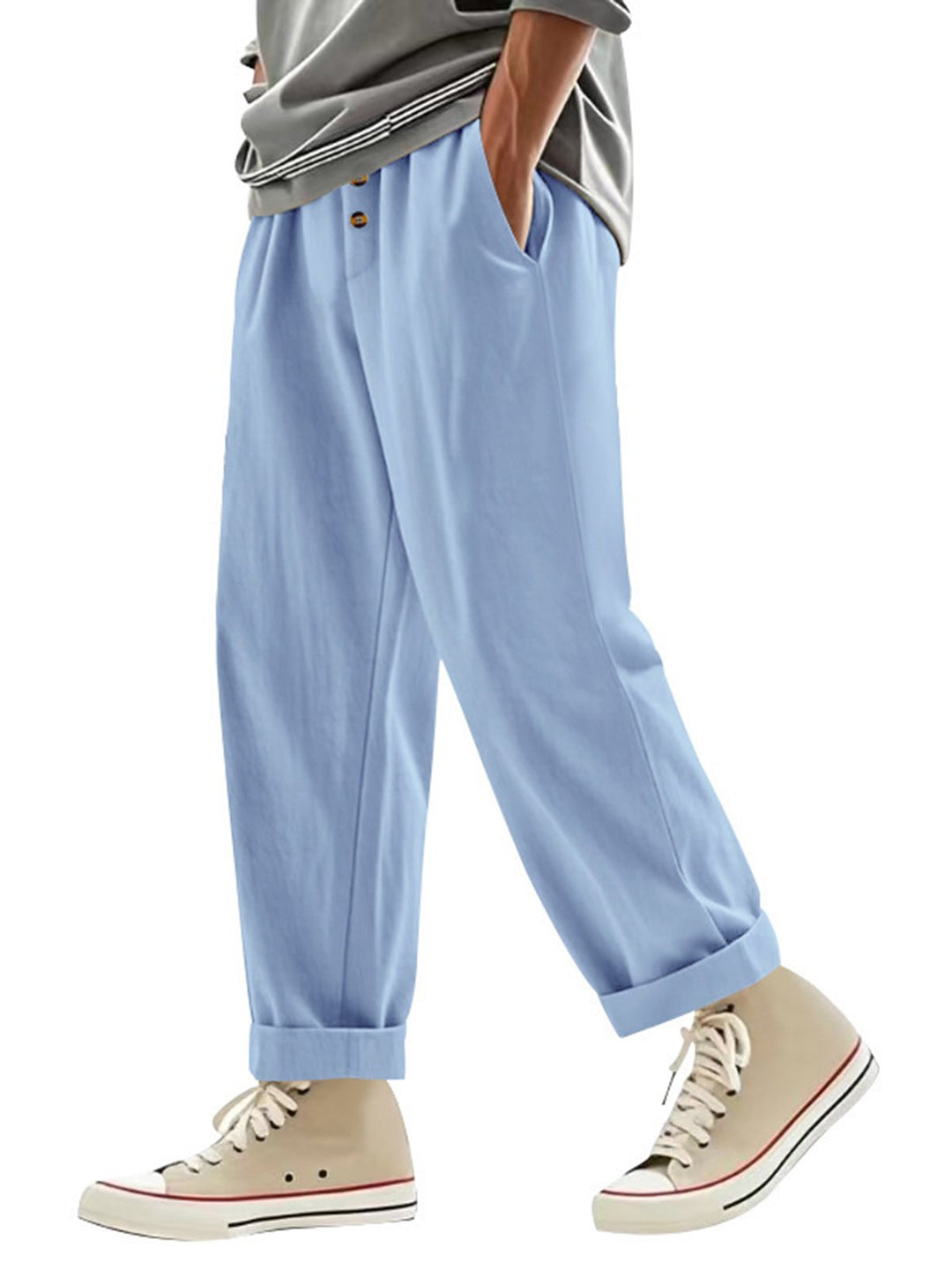 Alohadaddy® casual solid color men&