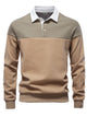 Alohadaddy® Business Long Sleeve Polo Collar Sweatshirt Men's European Size High Quality Casual Men's Sweatshirt Polo