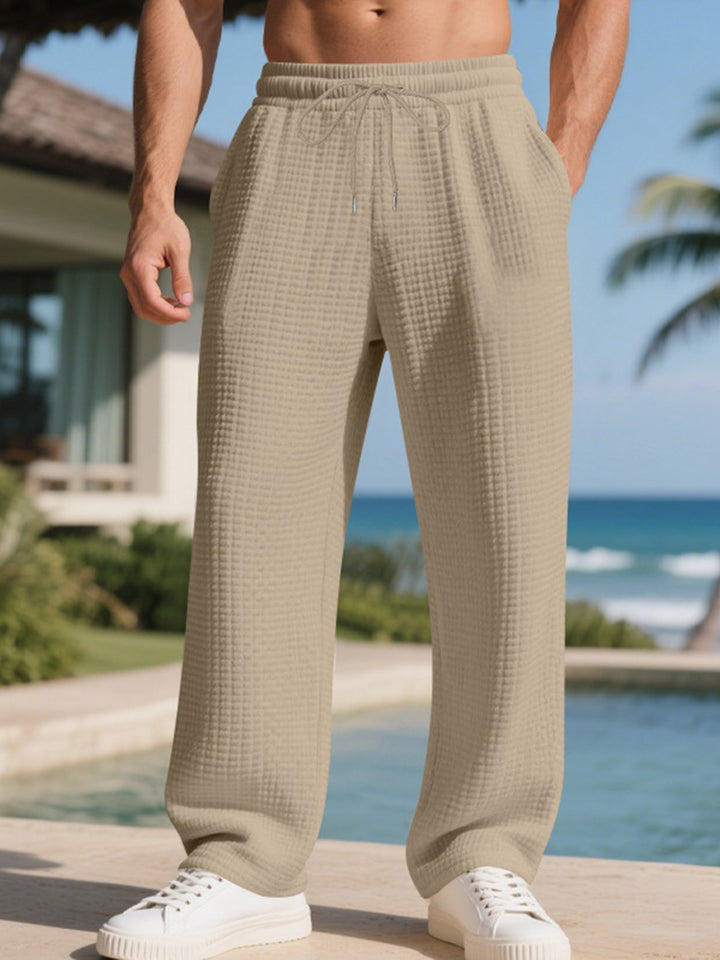 Alohadaddy® American Heavy Jacquard Small Check Loose Simple Commuter Men&