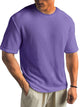 Alohadaddy® Casual Texture Basic All-match Large Size Long Hawaiian Men's Short Sleeve T-shirt