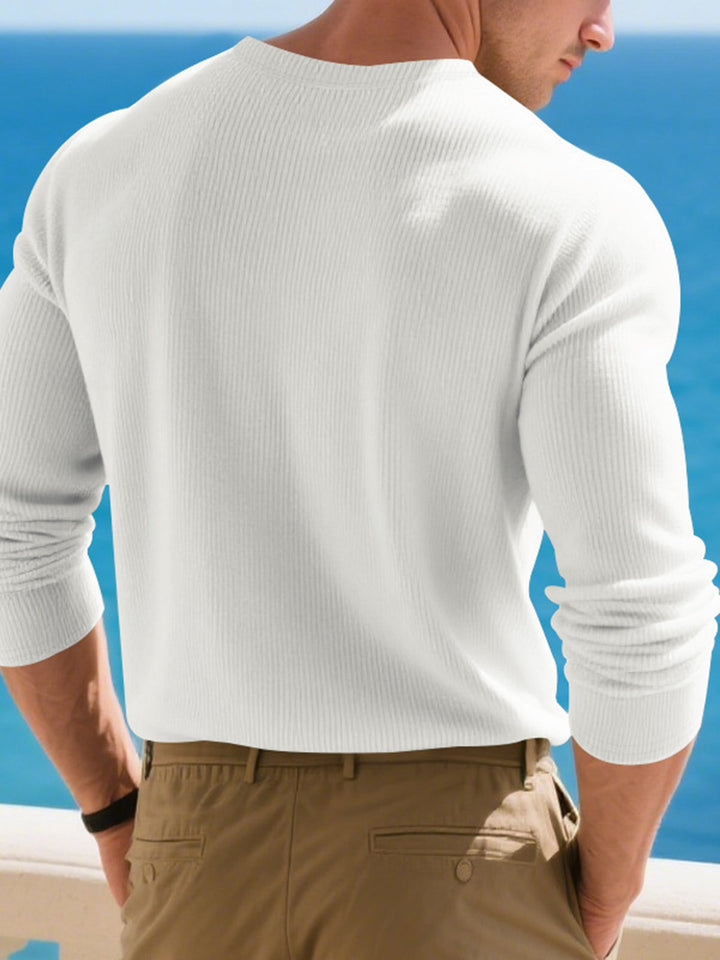 Alohadaddy® Autumn Heavy Ribbed Long Sleeve Men&