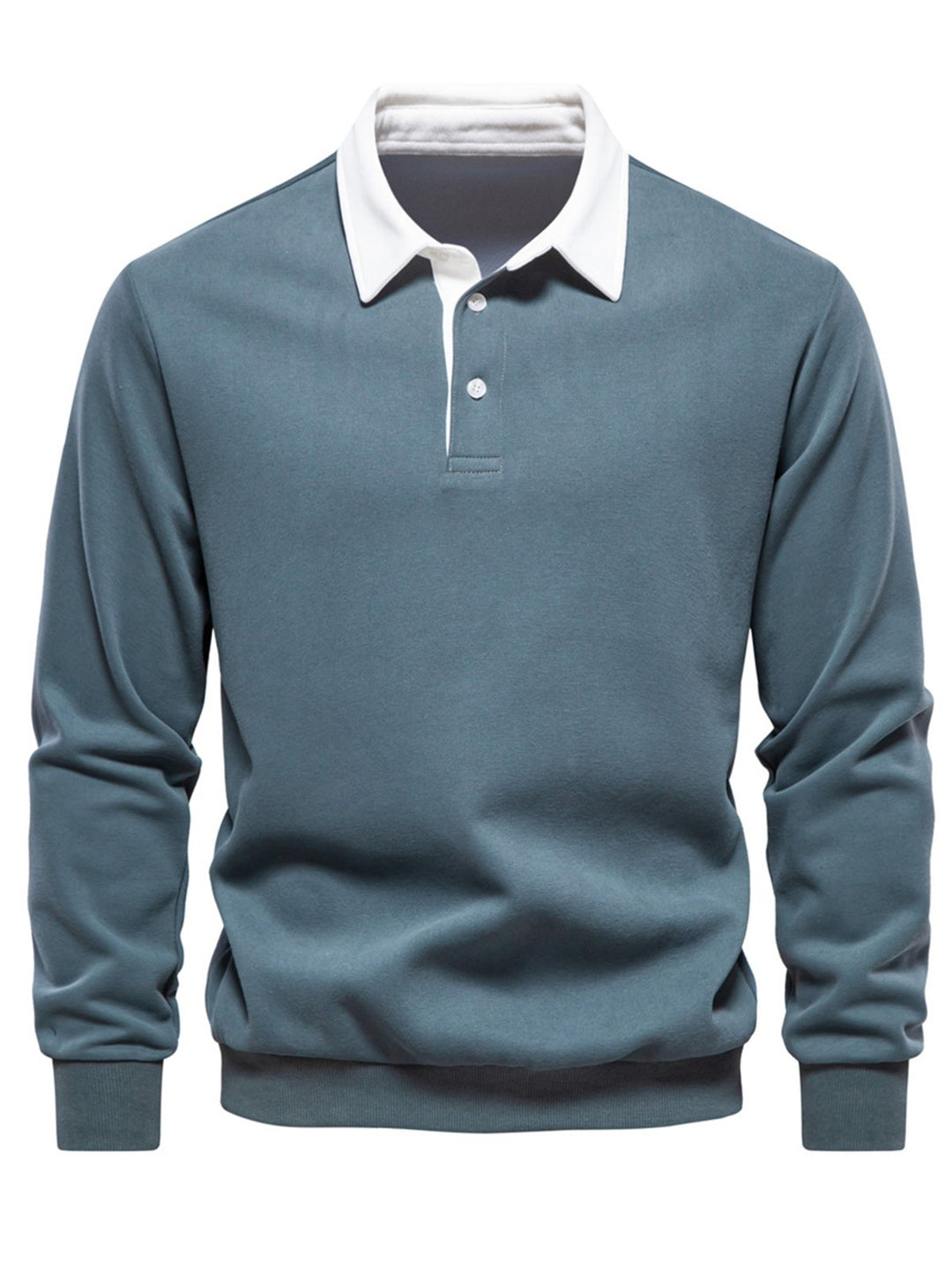 Alohadaddy® Autumn Long Sleeve Polo Collar Sweatshirt Trendy Men&