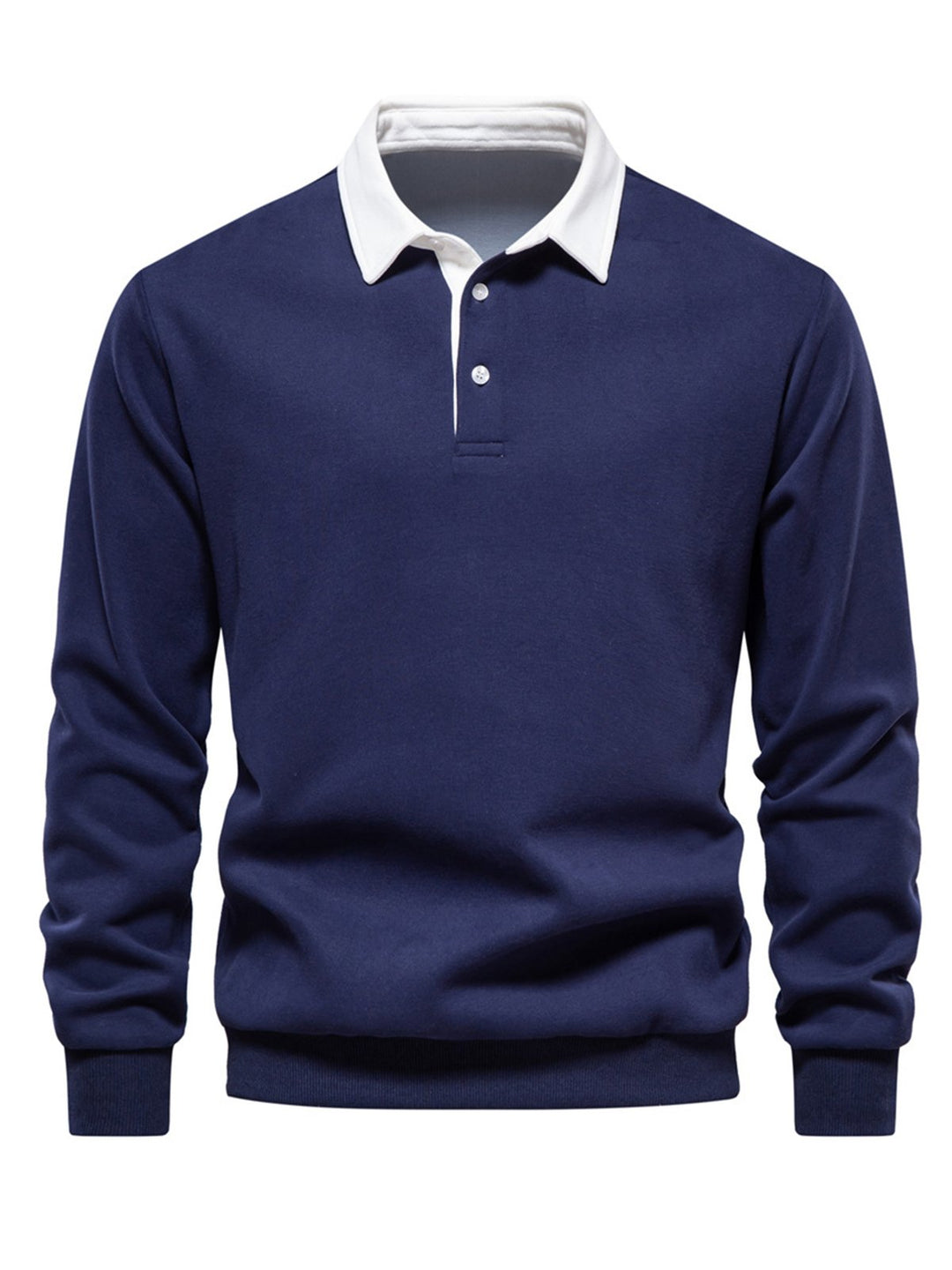 Alohadaddy® Autumn Long Sleeve Polo Collar Sweatshirt Trendy Men&