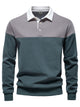 Alohadaddy® Business Long Sleeve Polo Collar Sweatshirt Men's European Size High Quality Casual Men's Sweatshirt Polo