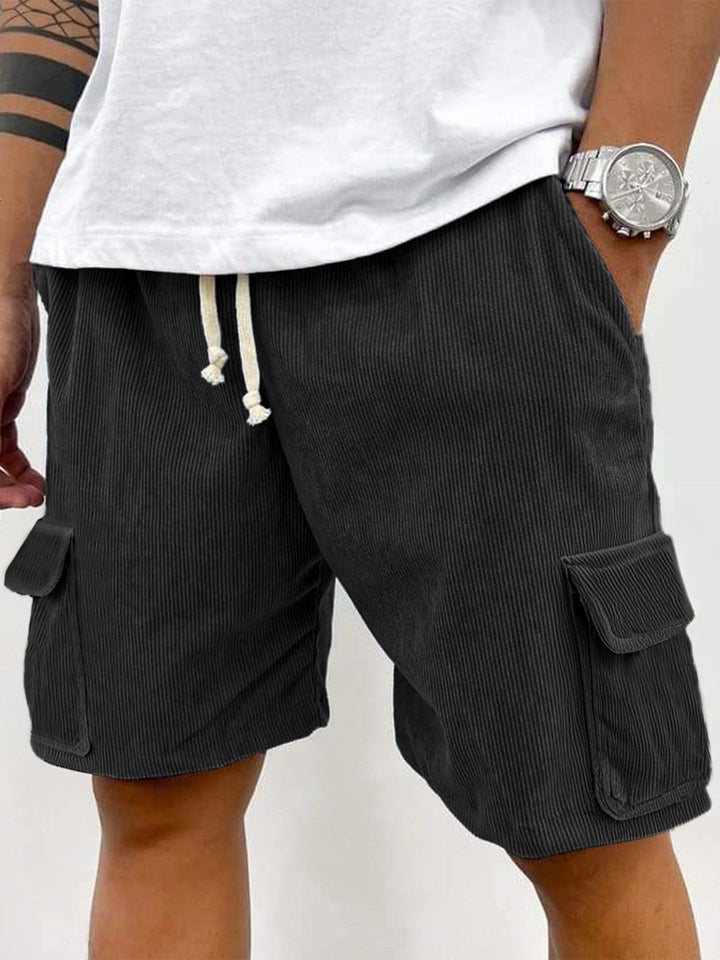 Alohadaddy® Casual Basics Cargo Pockets Pitted Textured Fabric Men&
