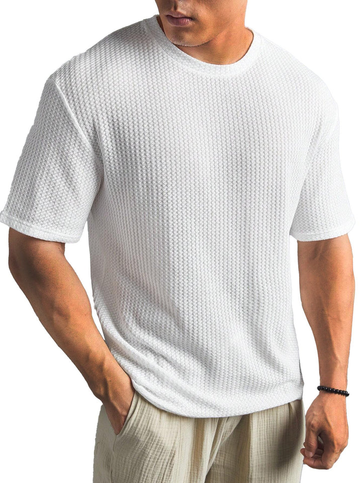Alohadaddy® Casual Texture Basic All-match Large Size Long Hawaiian Men&