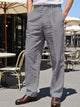 Alohadaddy® Spring and Autumn Linen Men's Pants Italian Casual Linen Loose Simple Striped Pants Men