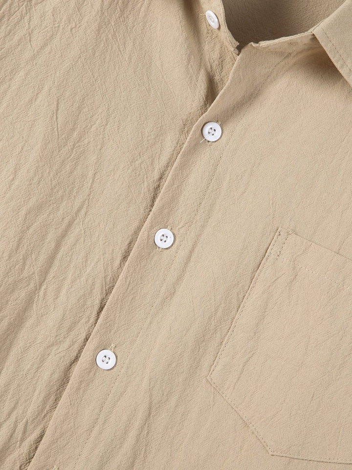 Alohadaddy® Autumn Linen Shirt Long Sleeve Lapel Breathable Casual Men&