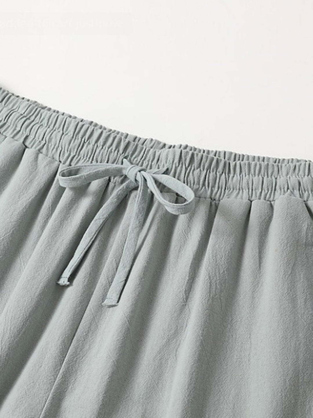 Alohadaddy® Linen Trousers Summer Trousers Beach Trousers Drawstring Stretch Straight Breathable Trousers