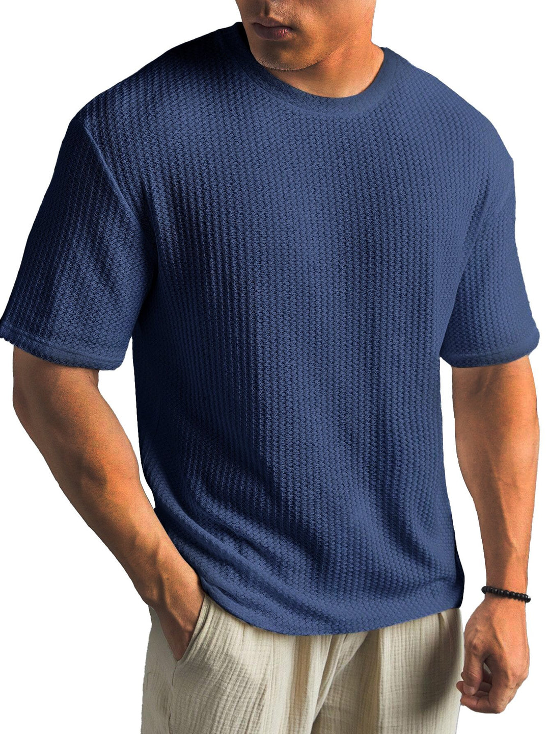 Alohadaddy® Casual Texture Basic All-match Large Size Long Hawaiian Men&
