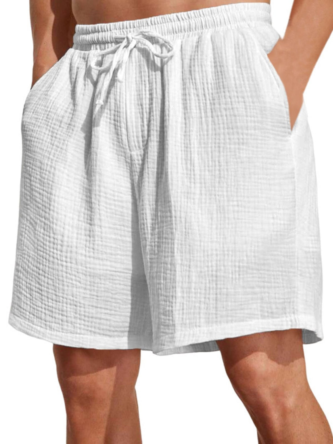 Alohadaddy® Casual Basics Drawstring Versatile Moisture Wicking Textured Fabric Men&