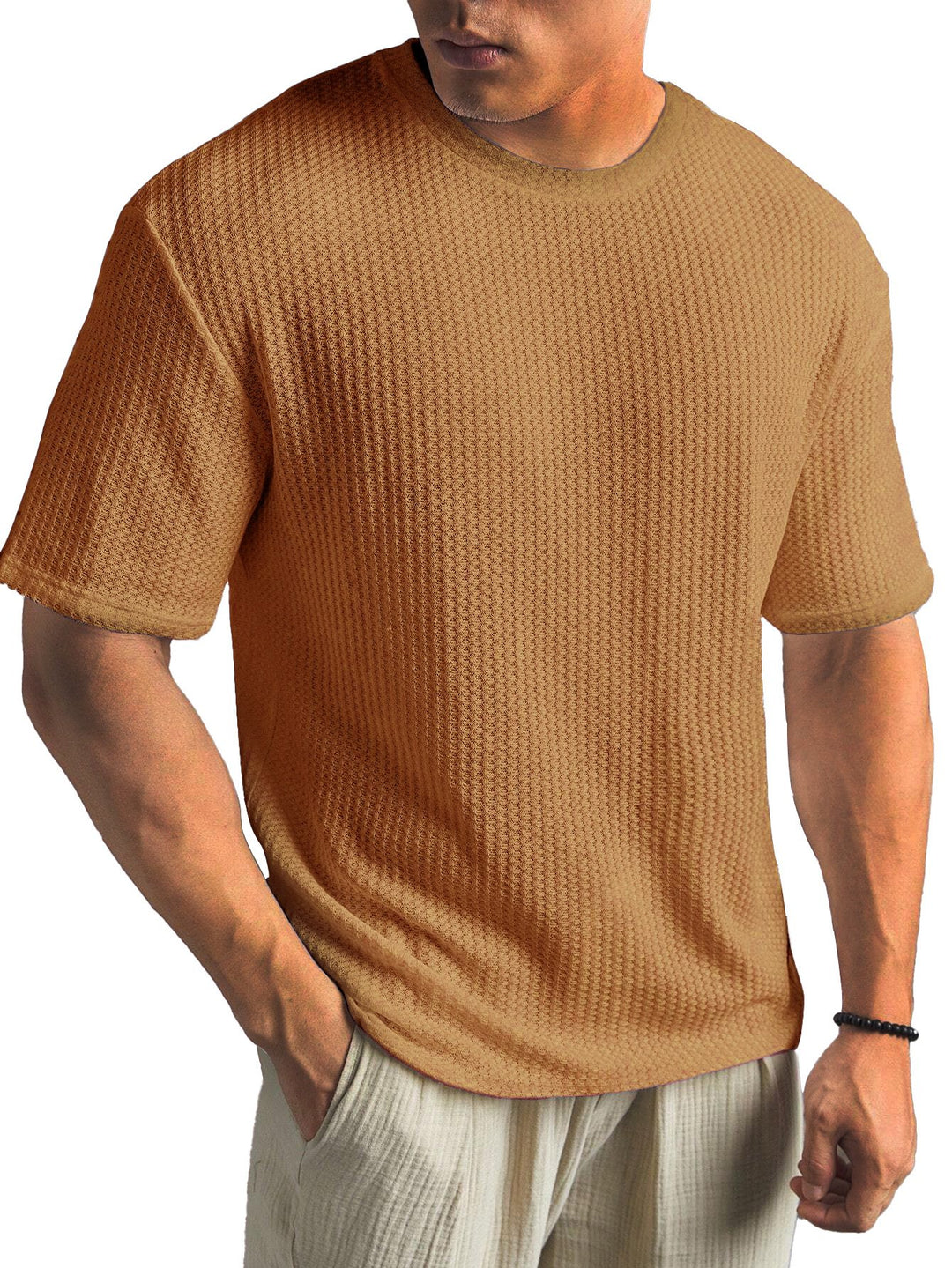 Alohadaddy® Casual Texture Basic All-match Large Size Long Hawaiian Men&