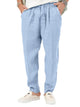 Alohadaddy® Casual Linen Men's Loose Solid Color All-match Pants