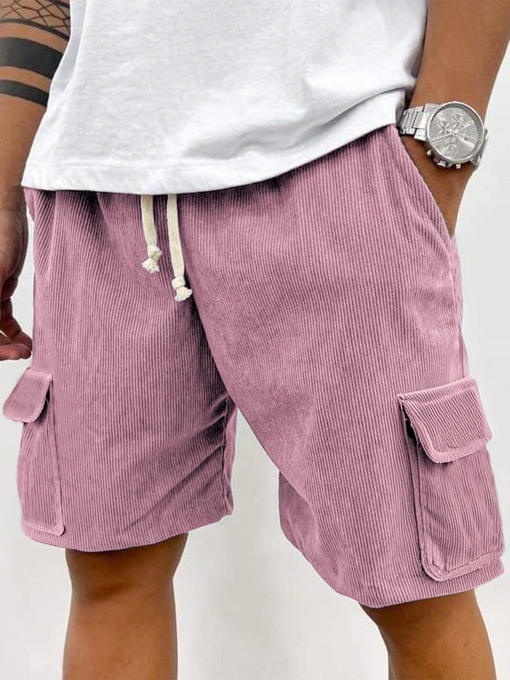 Alohadaddy® Casual Basics Cargo Pockets Pitted Textured Fabric Men&