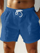 Alohadaddy® Hawaiian Cotton High Quality Beach Leisure Solid Color Breathable Outdoor Three-quarter Shorts