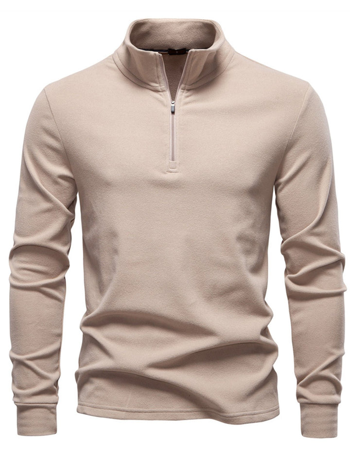 Alohadaddy® Autumn/Winter Stand Collar Long Sleeve German Fleece Warm Bottoming Shirt European Men&