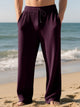 Alohadaddy® Jacquard Pierced Stripe Loose Fit Men's Straight Leg Pants