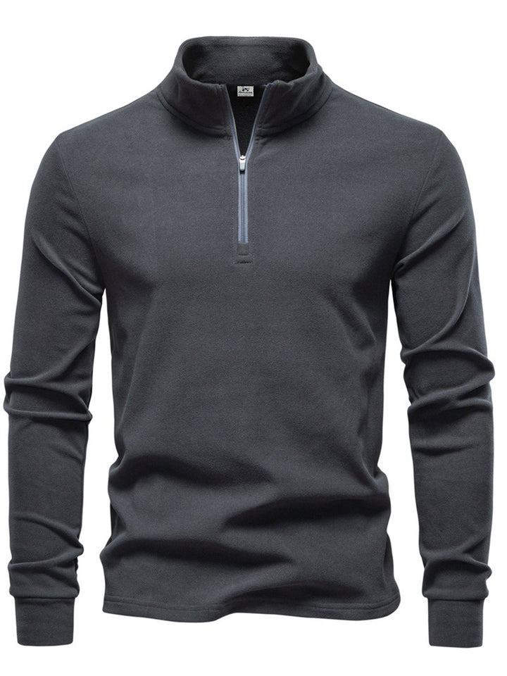 Alohadaddy® Autumn/Winter Stand Collar Long Sleeve German Fleece Warm Bottoming Shirt European Men&