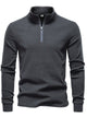 Alohadaddy® Autumn/Winter Stand Collar Long Sleeve German Fleece Warm Bottoming Shirt European Men's POLO