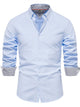 Alohadaddy® Business Slim Fit Shirt Men's Casual Versatile Fashion Solid Color Long Sleeve Shirt