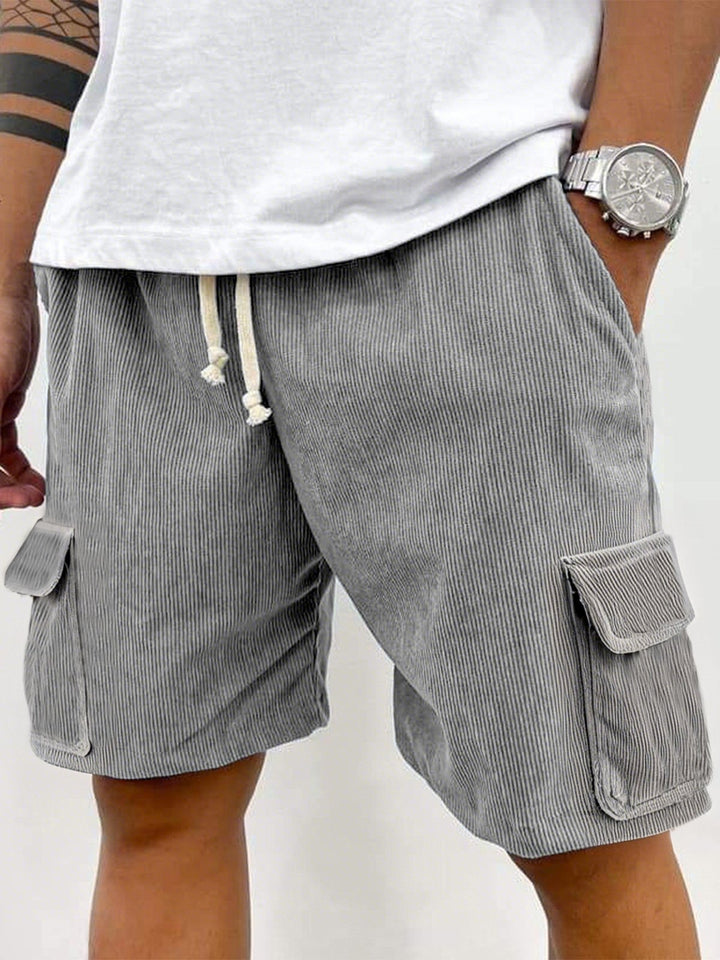 Alohadaddy® Casual Basics Cargo Pockets Pitted Textured Fabric Men&