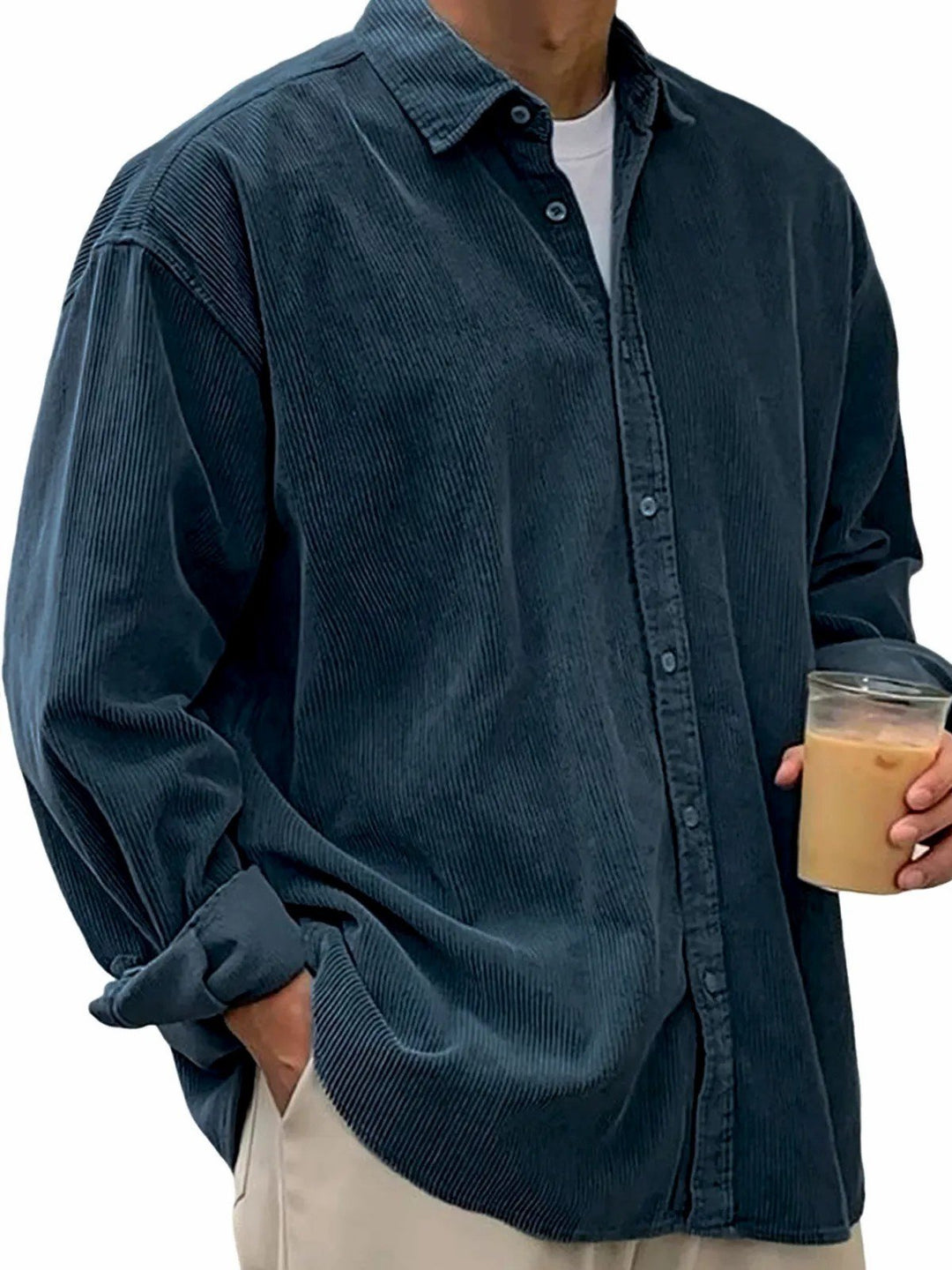 Alohadaddy® Basic Solid Color Cotton Linen Print Men&
