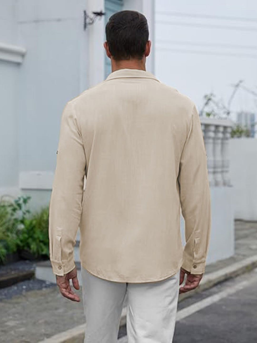 Alohadaddy® Casual Solid Color Versatile Trendy Chest Pocket Men&