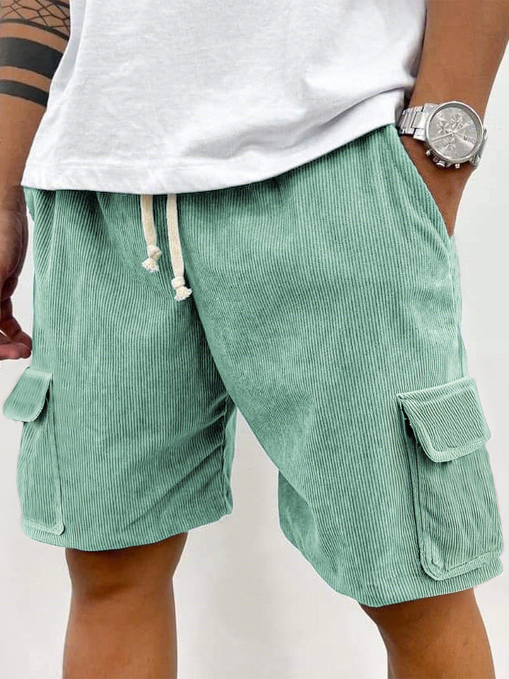 Alohadaddy® Casual Basics Cargo Pockets Pitted Textured Fabric Men&