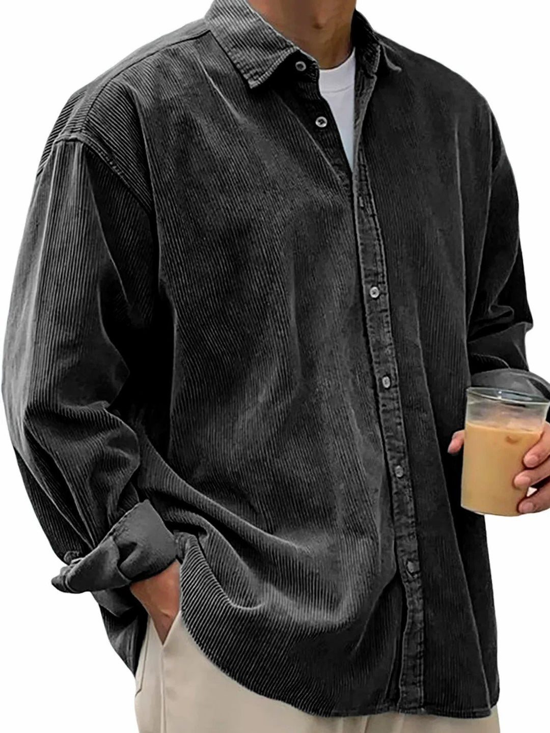 Alohadaddy® Basic Solid Color Cotton Linen Print Men&