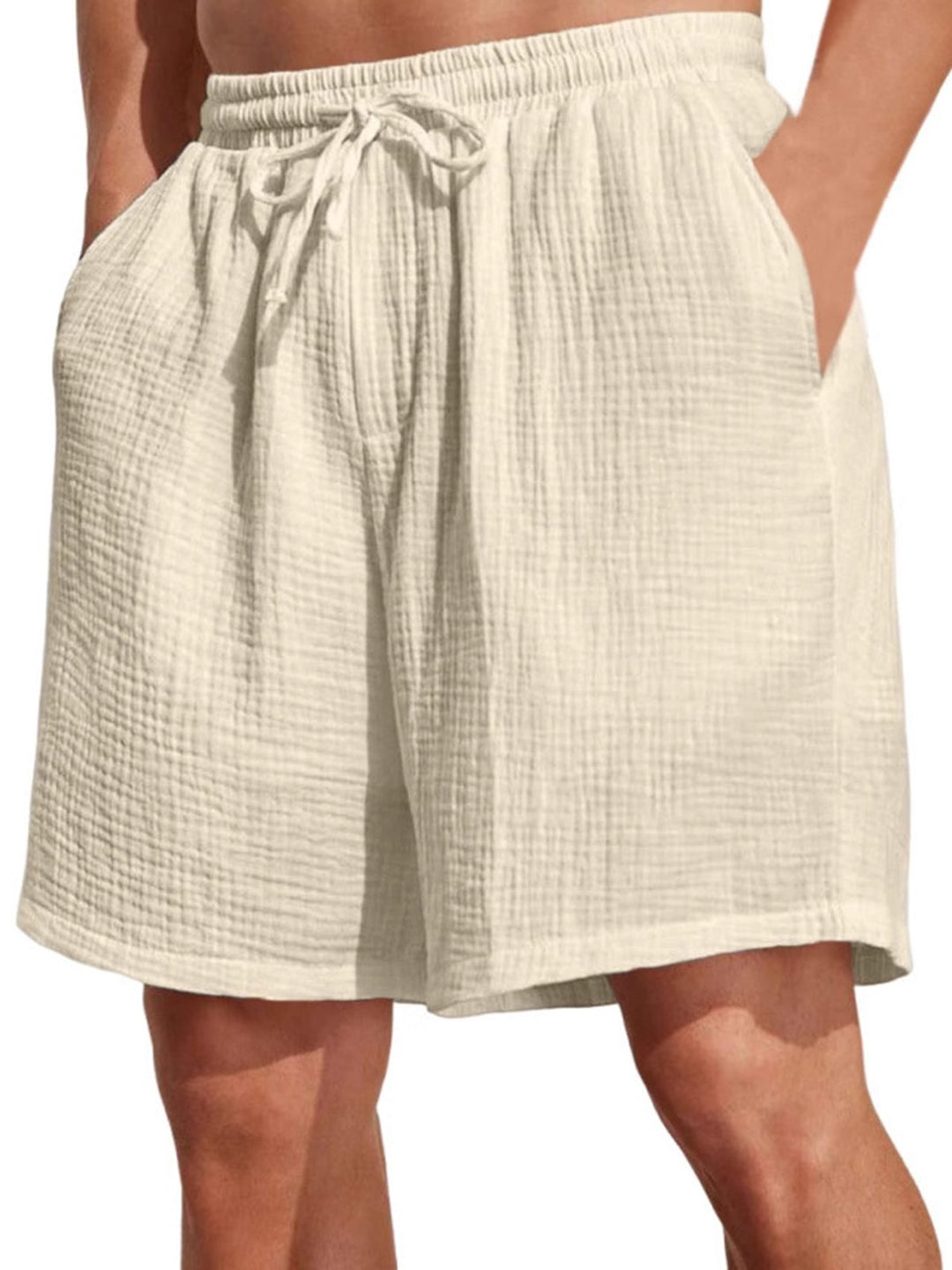 Alohadaddy® Casual Basics Drawstring Versatile Moisture Wicking Textured Fabric Men&