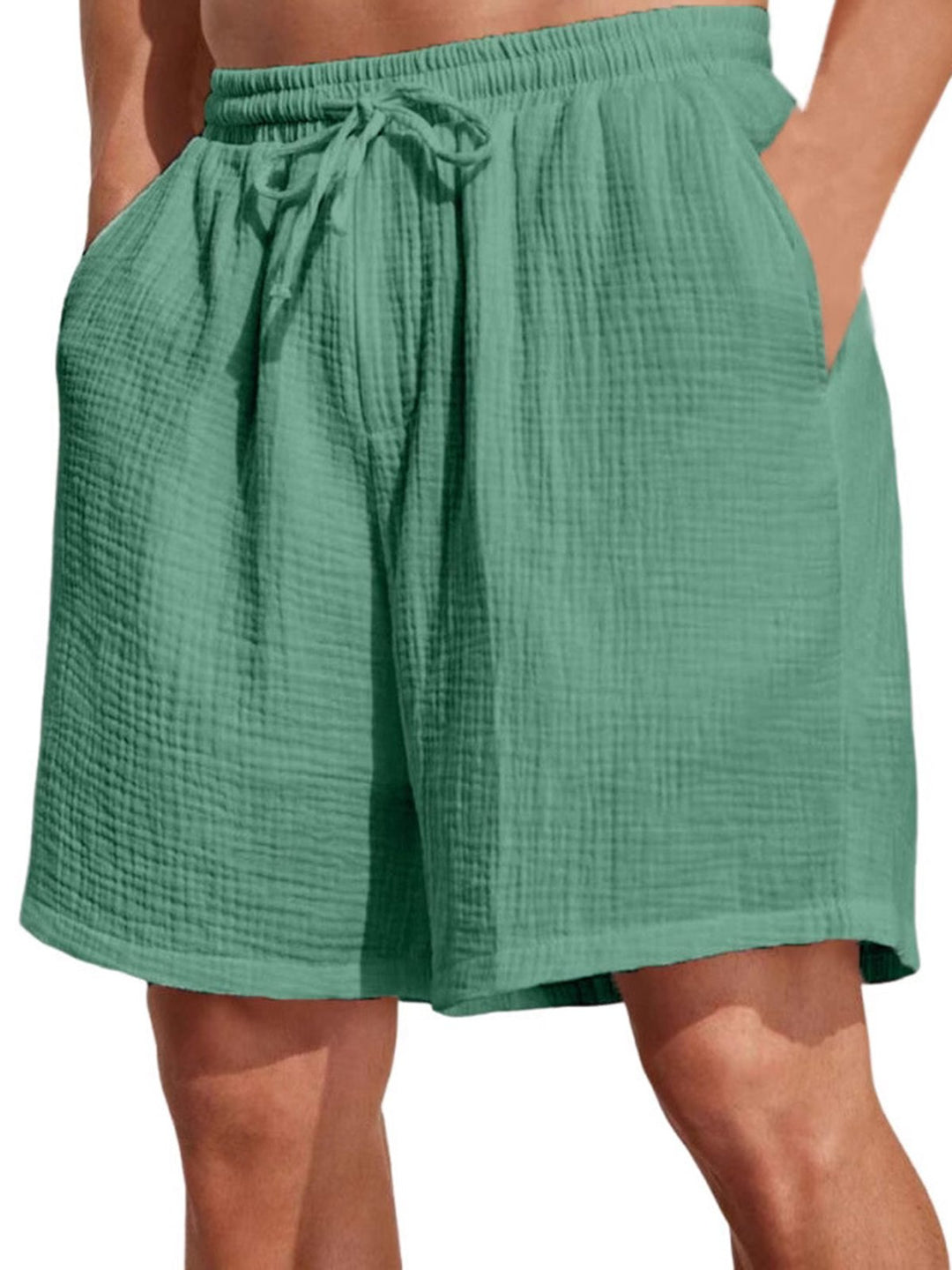Alohadaddy® Casual Basics Drawstring Versatile Moisture Wicking Textured Fabric Men&