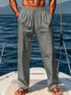 Alohadaddy® Men's Hip-Hop Breathable Cotton and Linen Loose Casual Sports Pants
