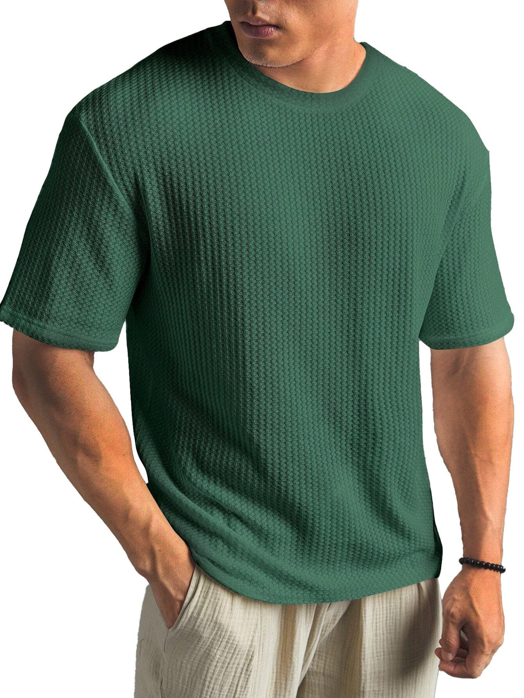 Alohadaddy® Casual Texture Basic All-match Large Size Long Hawaiian Men&