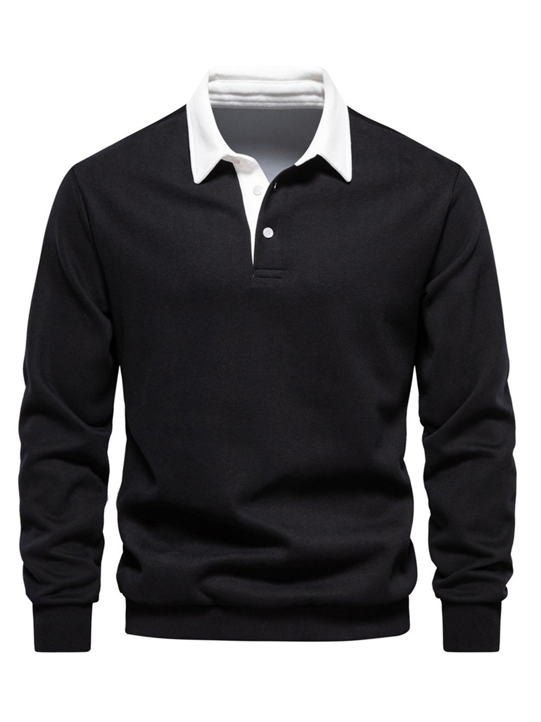 Alohadaddy® Autumn Long Sleeve Polo Collar Sweatshirt Trendy Men&