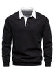 Alohadaddy® Autumn Long Sleeve Polo Collar Sweatshirt Trendy Men's Sweatshirt High Quality Casual All-match Polo