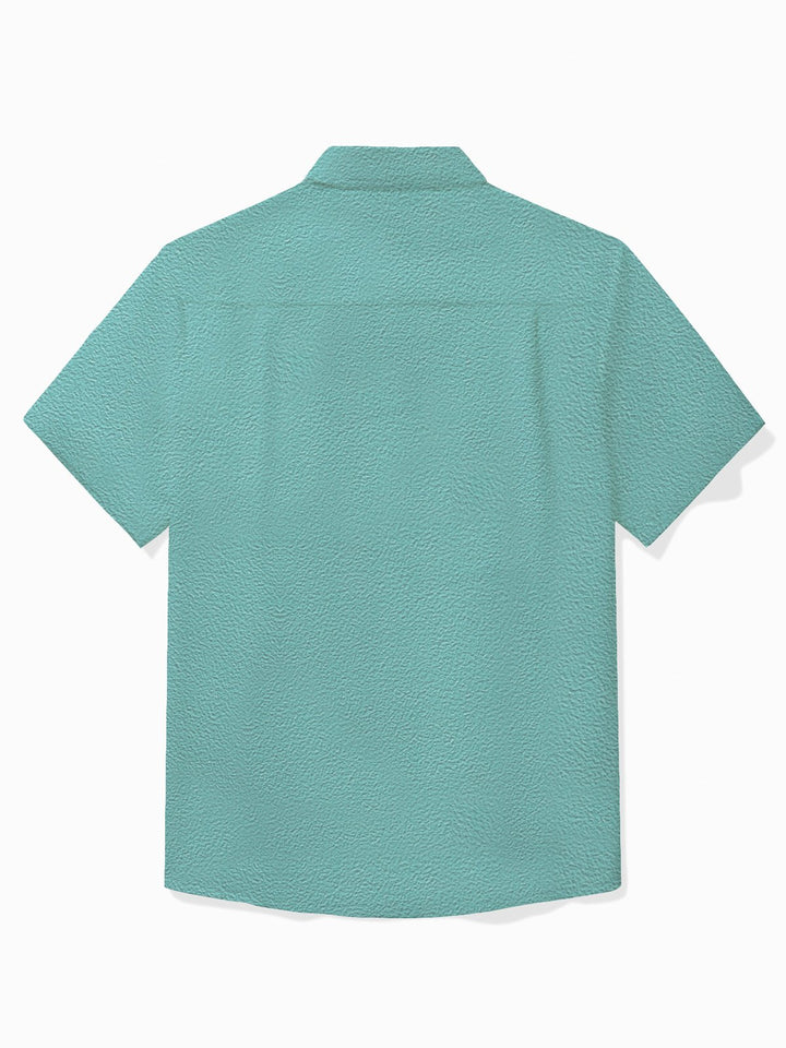 Camisa de manga corta con bolsillo abotonado para hombre con estampado de cóctel de tequila y loro del Cinco de Mayo de Alohadaddy Holiday