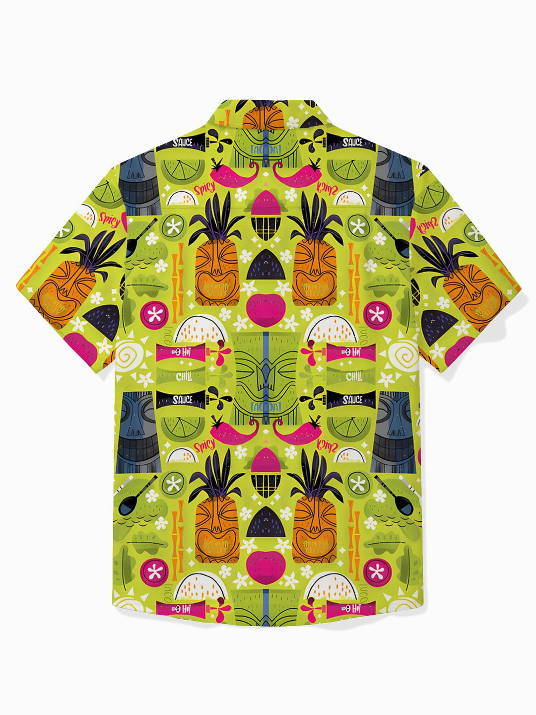 Alohadaddy Hawaii Tiki Fruit Drink Print Men&