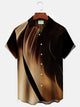 Men's Urban Trend Fashion Casual Shirts Gradient Large Size Wrinkle Free Easy Care Tops