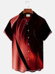 Men's Urban Trend Fashion Casual Shirts Gradient Large Size Wrinkle Free Easy Care Tops