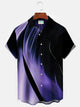 Men's Urban Trend Fashion Casual Shirts Gradient Large Size Wrinkle Free Easy Care Tops