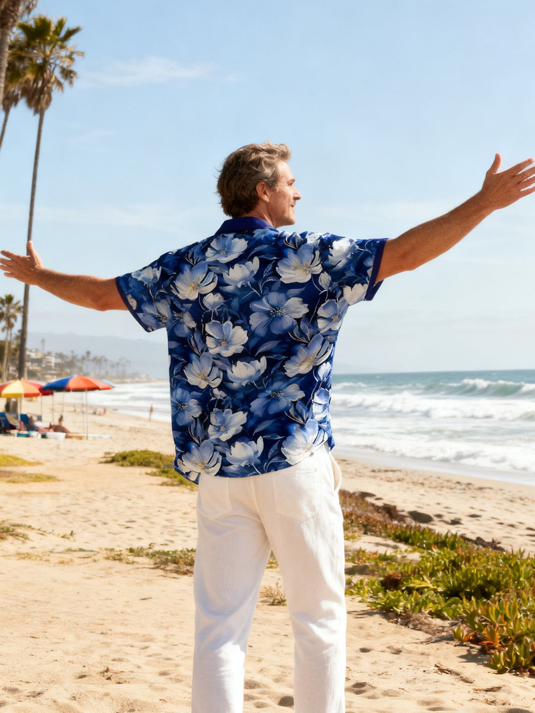 Alohadaddy Hawaiian Floral Print Men&
