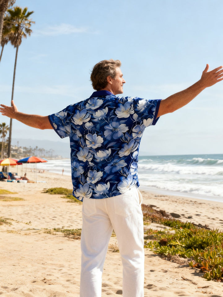 Alohadaddy Hawaiian Floral Print Men&