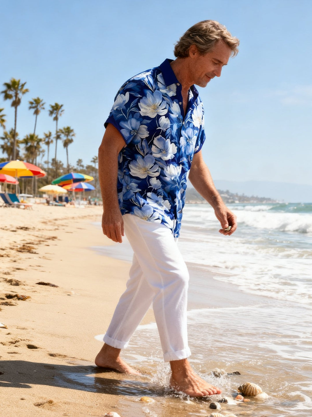 Alohadaddy Hawaiian Floral Print Men&