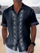 Alohadaddy Guayabera Casual Men's Vacation Big and Tall Long Sleeve Shirt